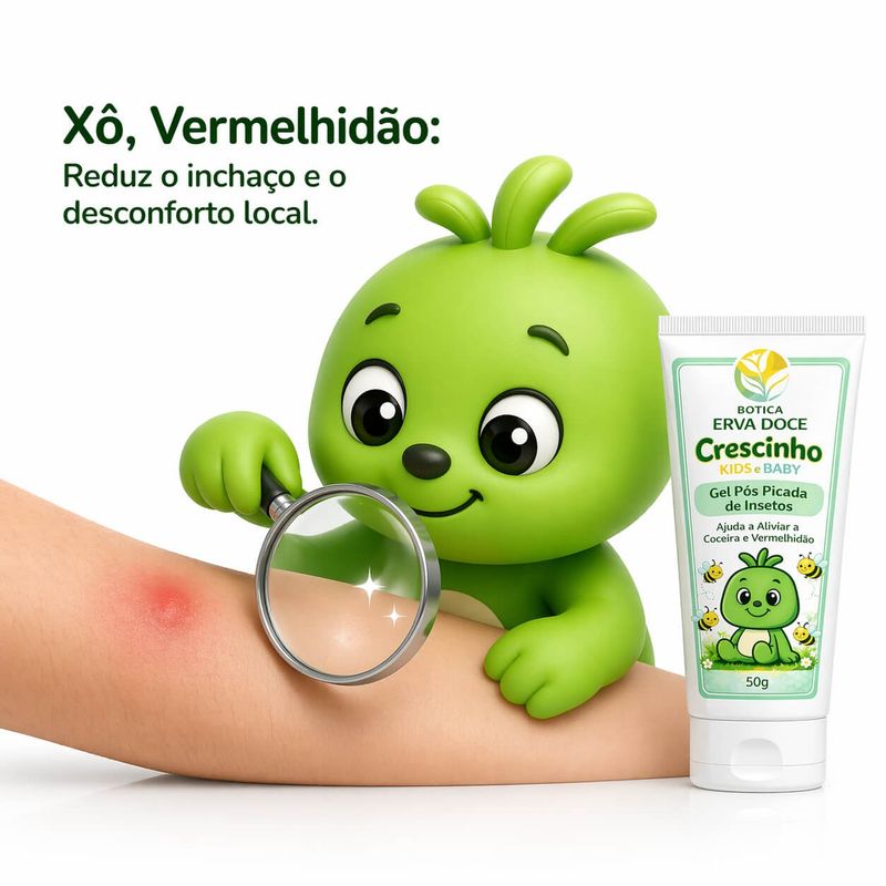 Gel Pós Picada de Insetos 50g Crescinho Kids e Baby