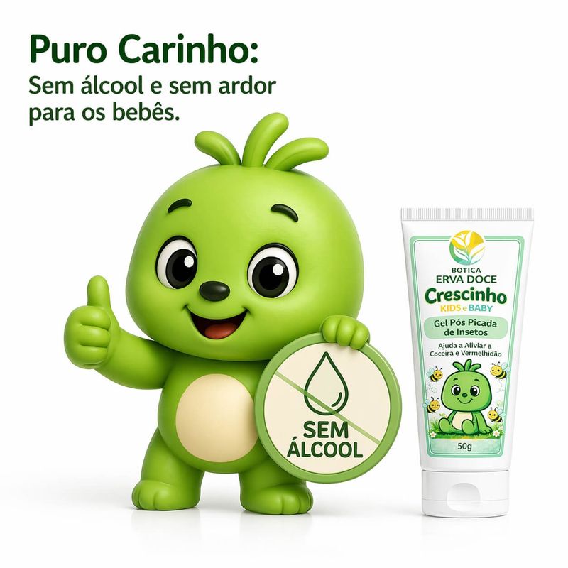 Gel Pós Picada de Insetos 50g Crescinho Kids e Baby