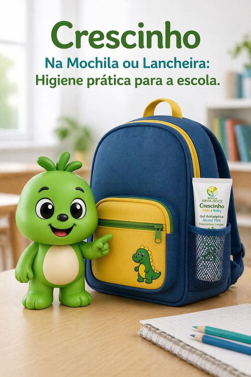 Gelzinho Mãozinhas Limpas Crescinho Kids Álcool em gel 50g