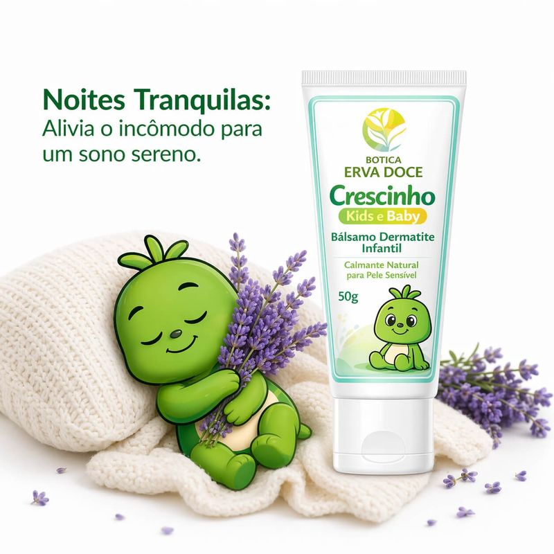 Balsamo Dermatite Infantil Crescinho Kids 50g Alívio da Pele