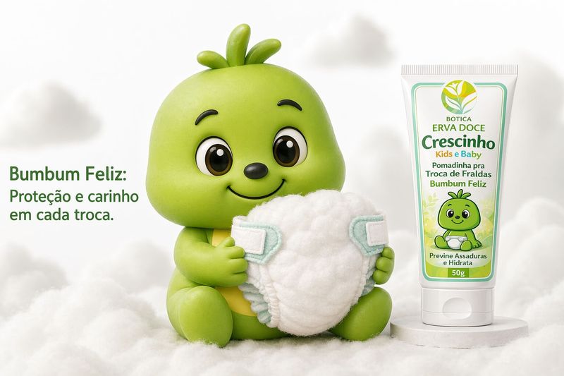 Pomadinha para Assadura Crescinho Baby e Kids  50g