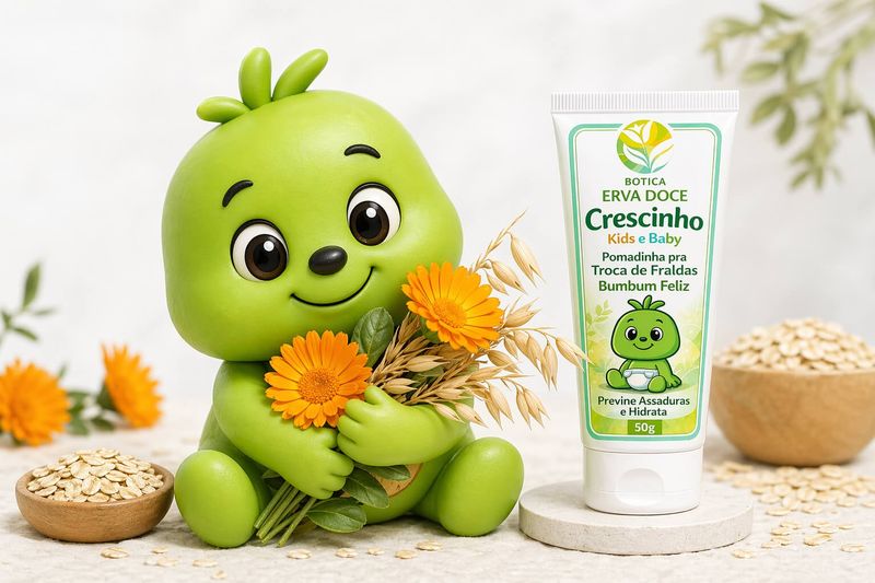 Pomadinha para Assadura Crescinho Baby e Kids  50g