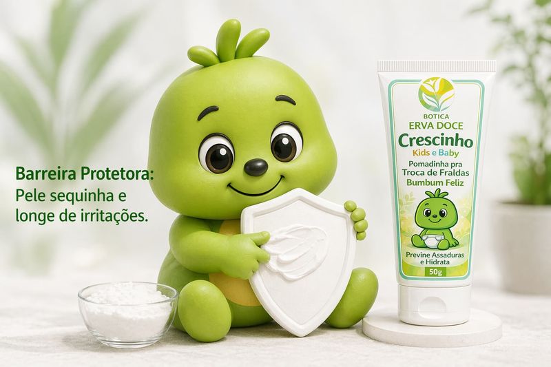 Pomadinha para Assadura Crescinho Baby e Kids  50g