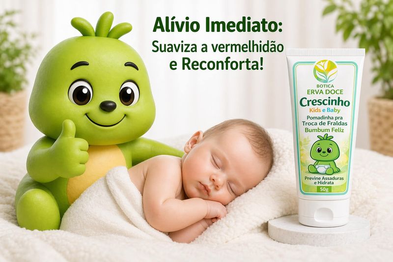 Pomadinha para Assadura Crescinho Baby e Kids  50g