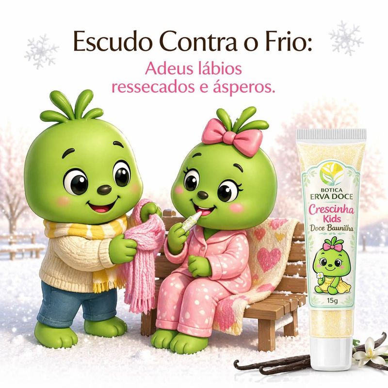 Gloss Doce de Baunilha 15g Crescinha Kids: Doçura Hidratante