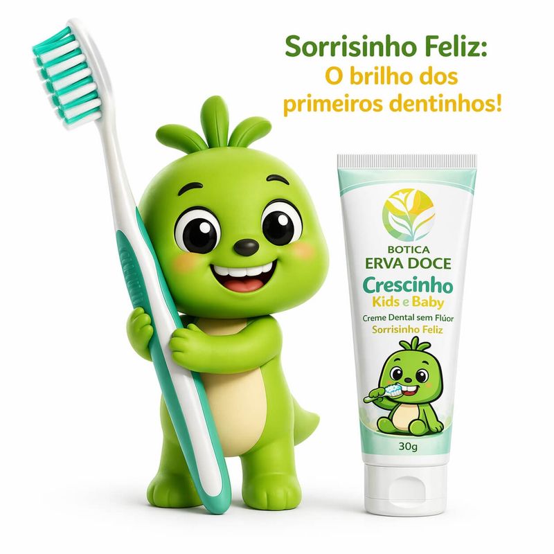 Pasta Dental sem Flúor Sorrisinho Feliz 30g Crescinho Kids