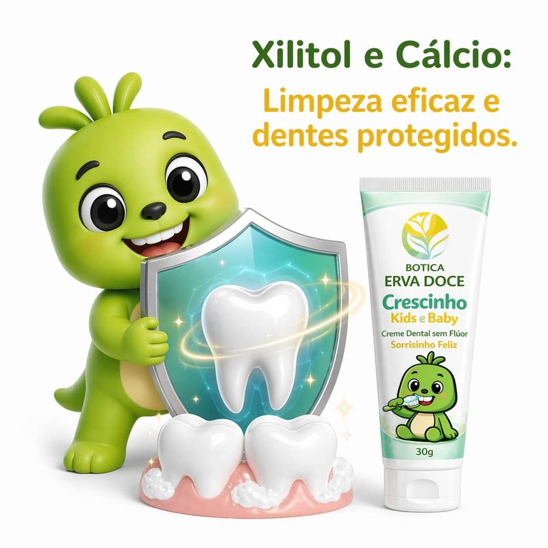 Pasta Dental sem Flúor Sorrisinho Feliz 30g Crescinho Kids