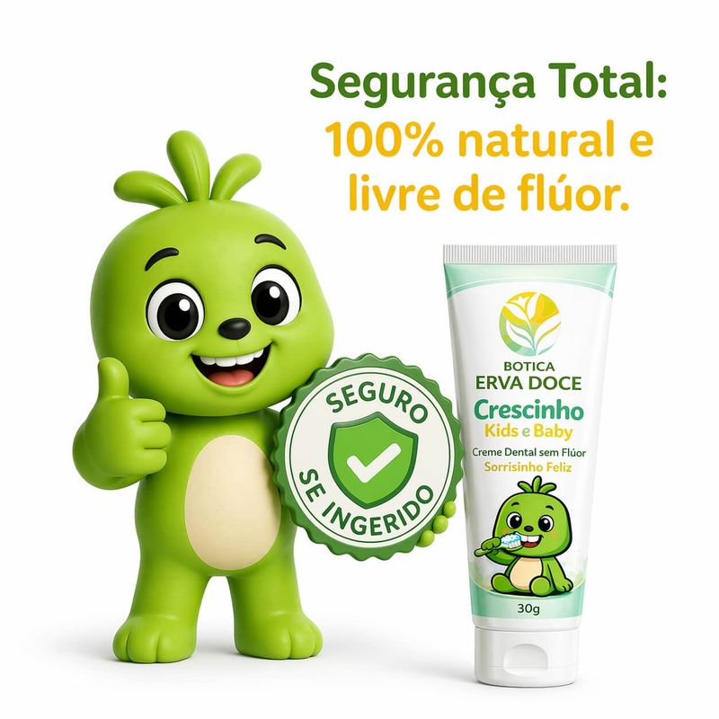 Pasta Dental sem Flúor Sorrisinho Feliz 30g Crescinho Kids