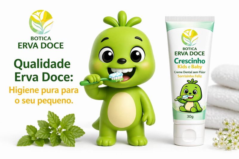 Pasta Dental sem Flúor Sorrisinho Feliz 30g Crescinho Kids