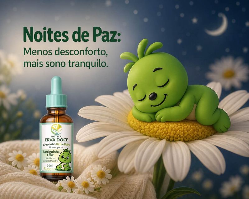 Homeopatia Barriguinha Feliz 30mL Crescinho Kids e Baby