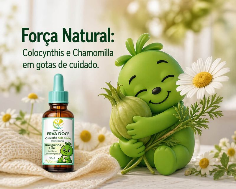Homeopatia Barriguinha Feliz 30mL Crescinho Kids e Baby