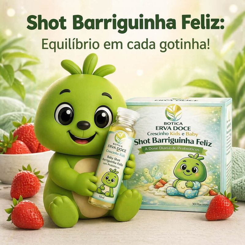 Shot Barriguinha Feliz Probióticos Infantil 30 und