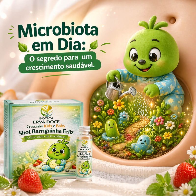 Shot Barriguinha Feliz Probióticos Infantil 30 und