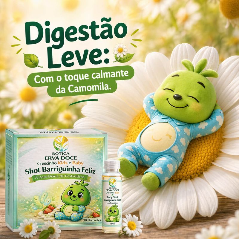 Shot Barriguinha Feliz Probióticos Infantil 30 und