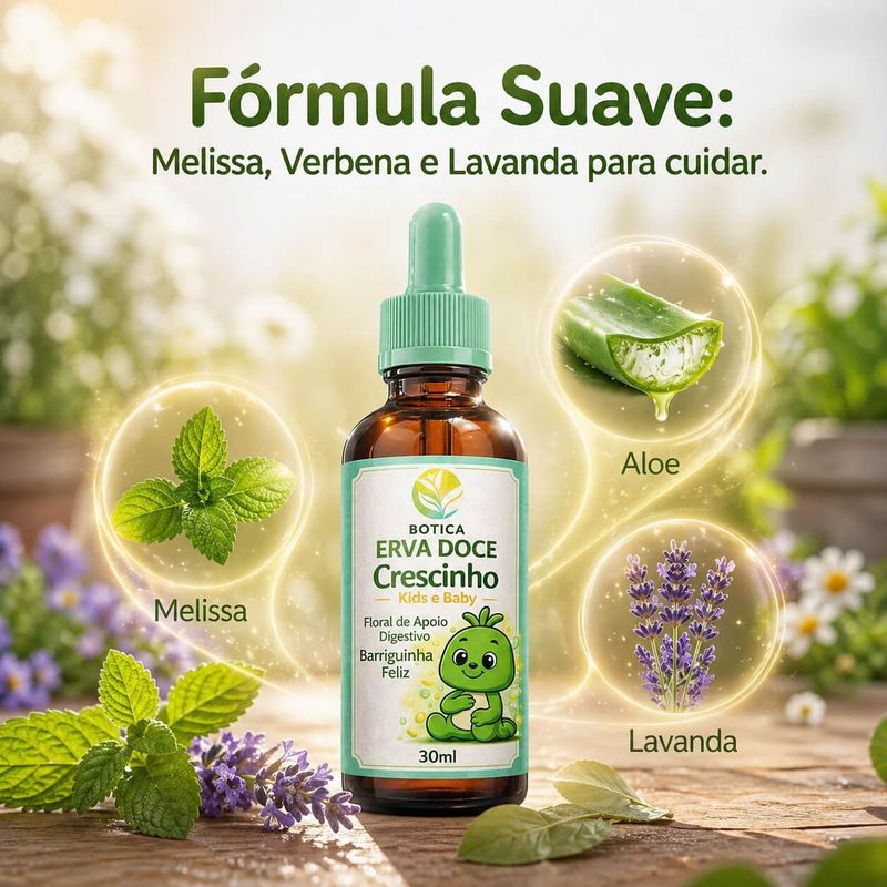 Floral Barriguinha Feliz Crescinho Kids e Baby 30mL