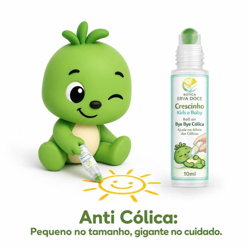 Rollon Anti Cólica Crescinho Kids e Baby 10mL Digestão Suave