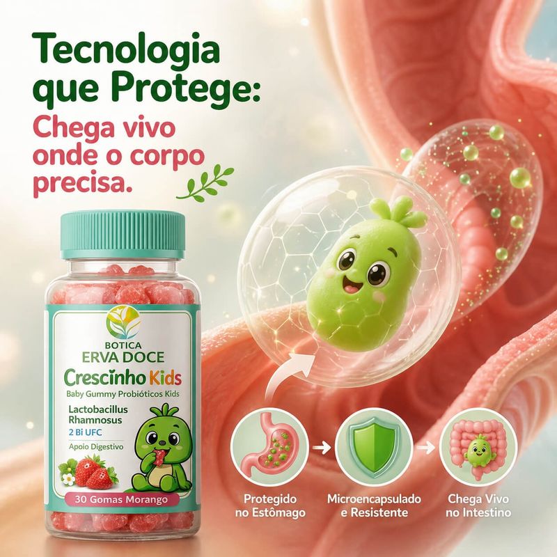 Gummy Probiótico Kids L. Rhamnosus 2 BiUFC Morango 30und