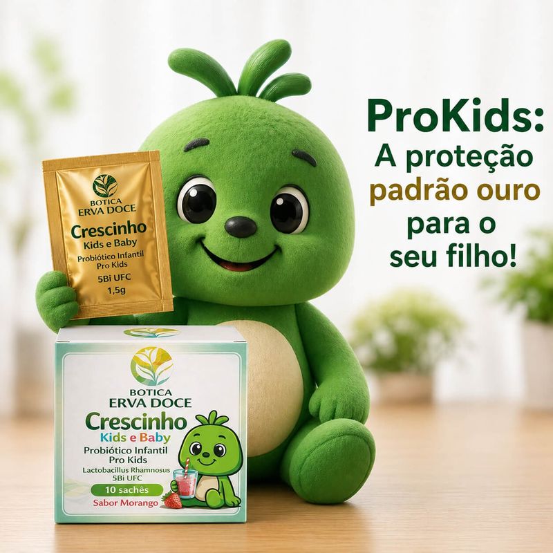 Probiótico Infantil Pro Kids 5Bi UFC 10 sachês Sabor Morango
