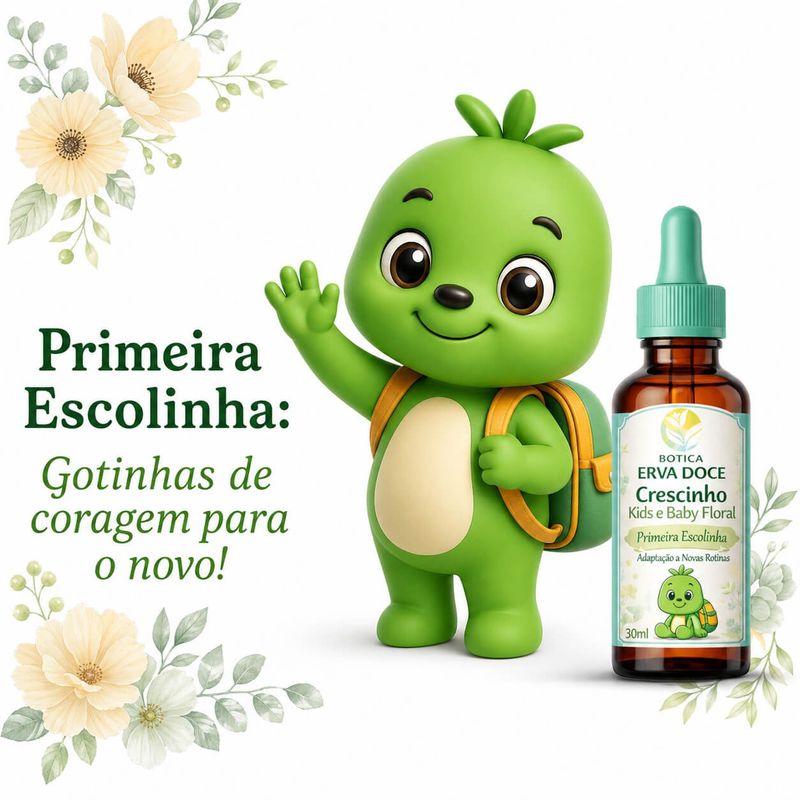 Floral Primeira Escola Crescinho Baby Adaptação Escolar 30mL