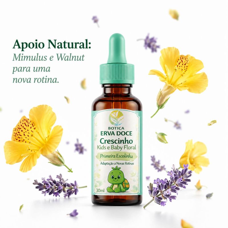 Floral Primeira Escola Crescinho Baby Adaptação Escolar 30mL