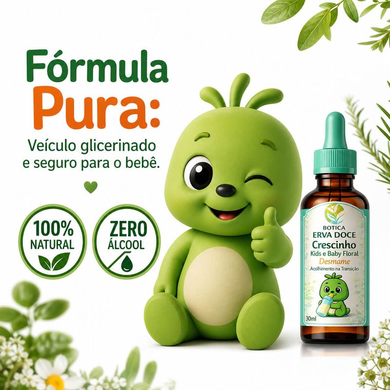 Floral Desmame Crescinho Baby 30mL: Acolhimento na Transição
