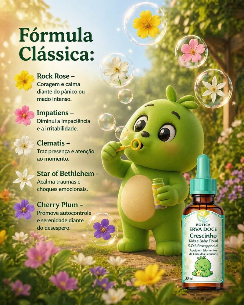 Floral Emergencial Rescue 30mL Crescinho Kids e Baby
