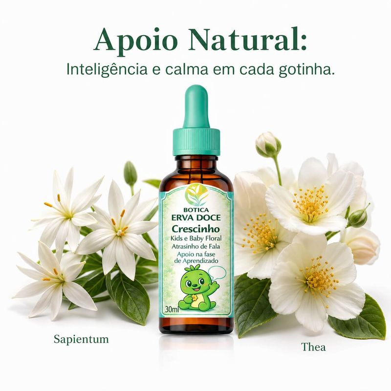 Floral Atraso da Fala 30mL Crescinho Kids e Baby