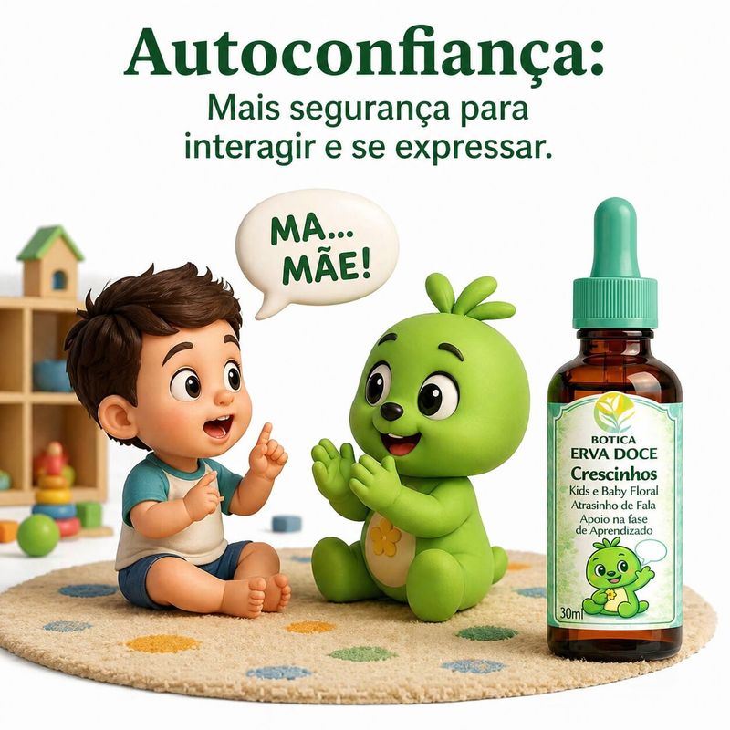 Floral Atraso da Fala 30mL Crescinho Kids e Baby