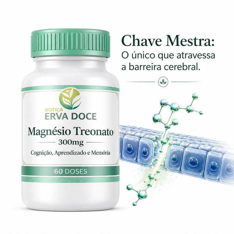 Magnesio Treonato 300mg 60 Doses