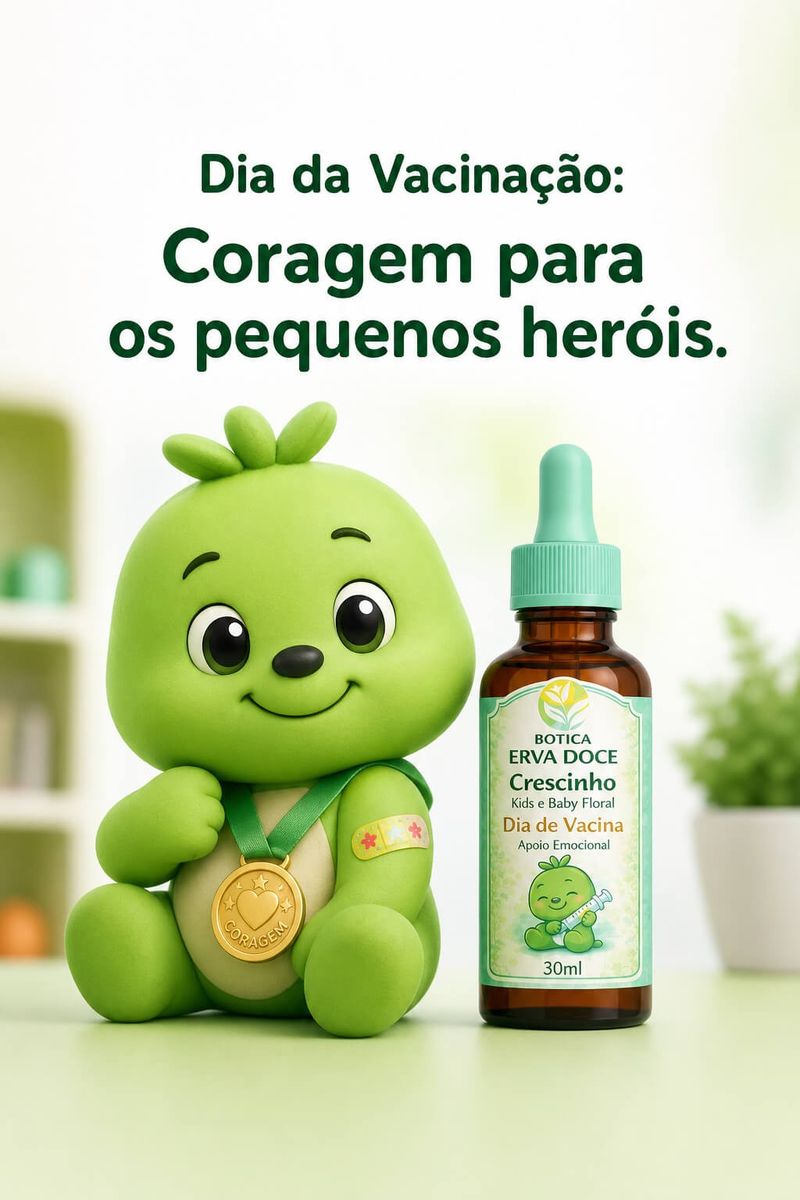 Floral Dia da Vacinação 30mL Crescinho Kids e Baby