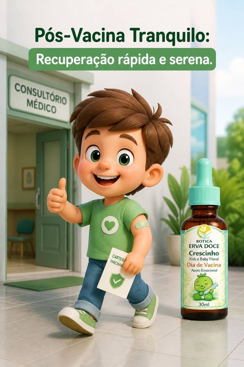 Floral Dia da Vacinação 30mL Crescinho Kids e Baby
