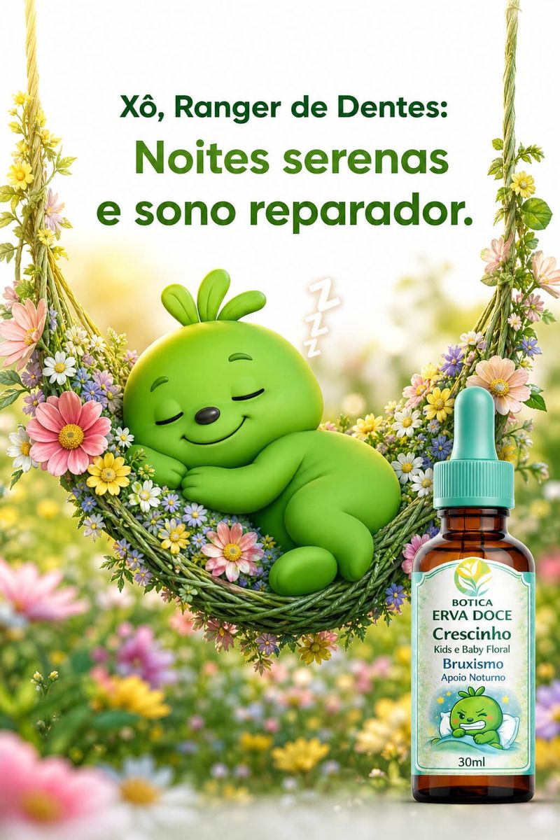 Floral Bruxismo 30mL Crescinho Kids e Baby: Produto Natural