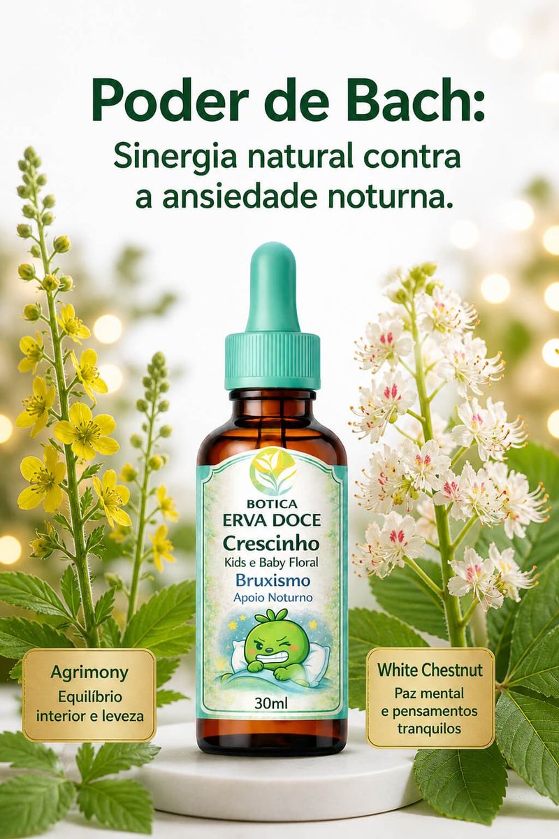 Floral Bruxismo 30mL Crescinho Kids e Baby: Produto Natural