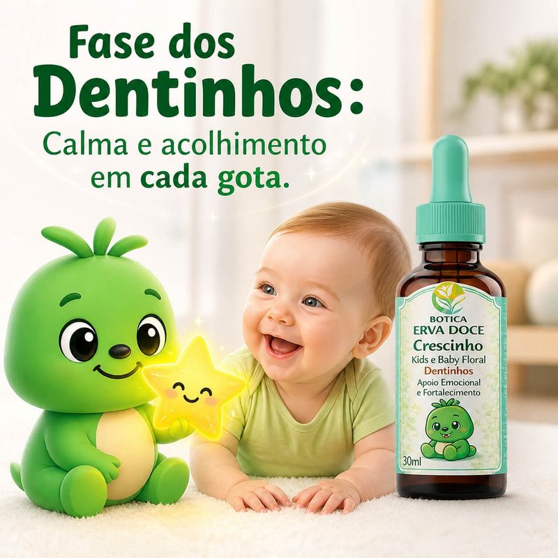 Floral Dentinhos Crescinho Kids e Baby 30mL