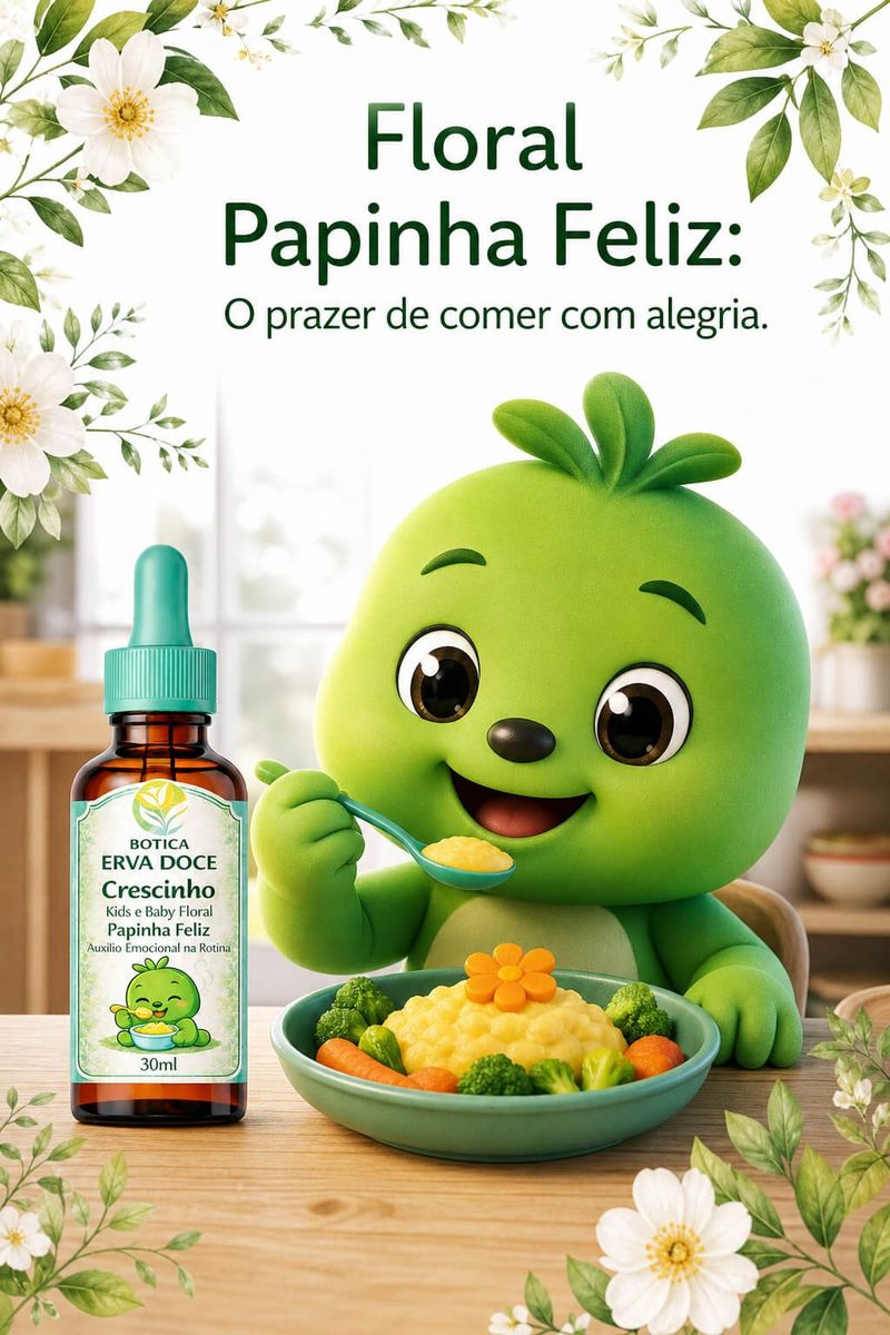 Floral Papinha Feliz Crescinho Kids 30mL Estímulo do Apetite