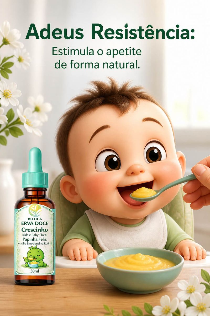 Floral Papinha Feliz Crescinho Kids 30mL Estímulo do Apetite