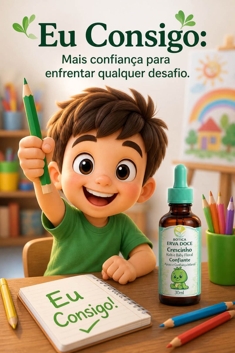 Floral Confiante Crescinho Kids e Baby 30mL Autoconfiança