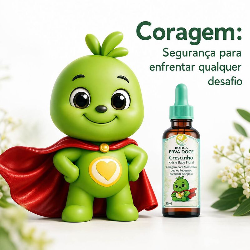 Floral Coragem Crescinho Kids e Baby 30mL Autoestima infantil