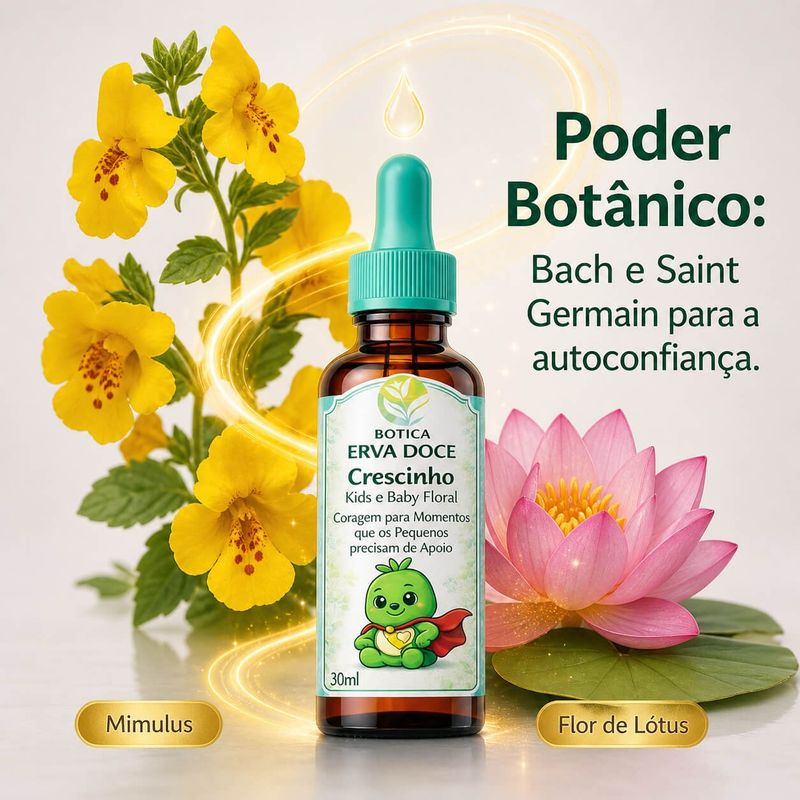 Floral Coragem Crescinho Kids e Baby 30mL Autoestima infantil
