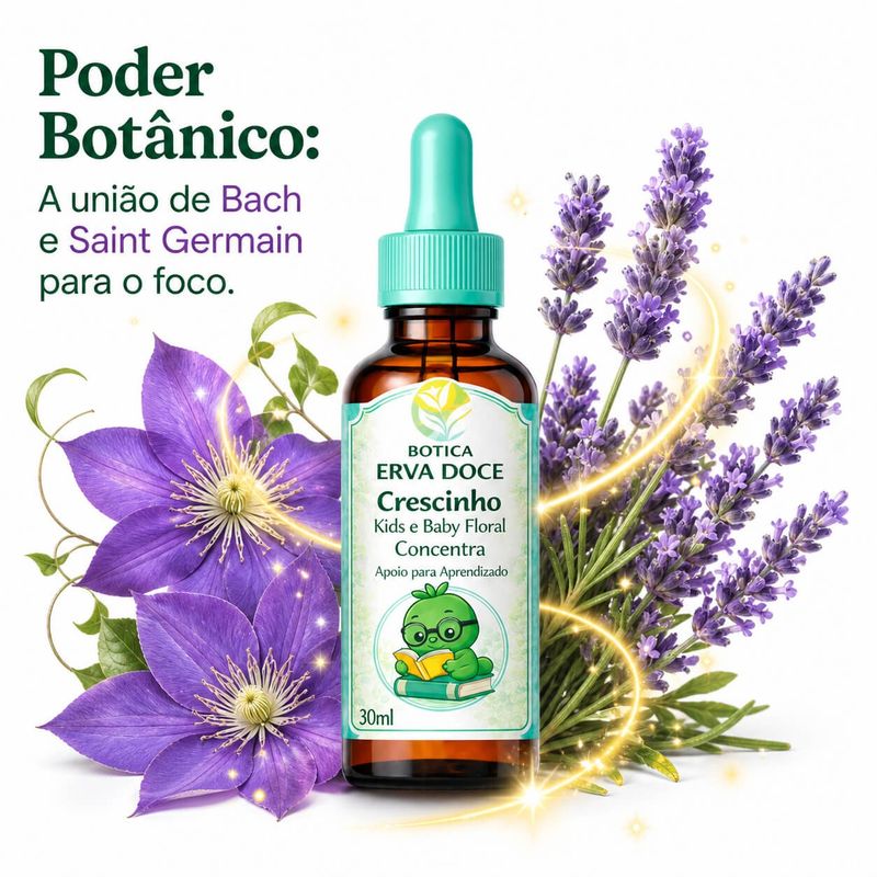 Floral Concentração Crescinho Kids e Baby 30mL: Mais Atenção