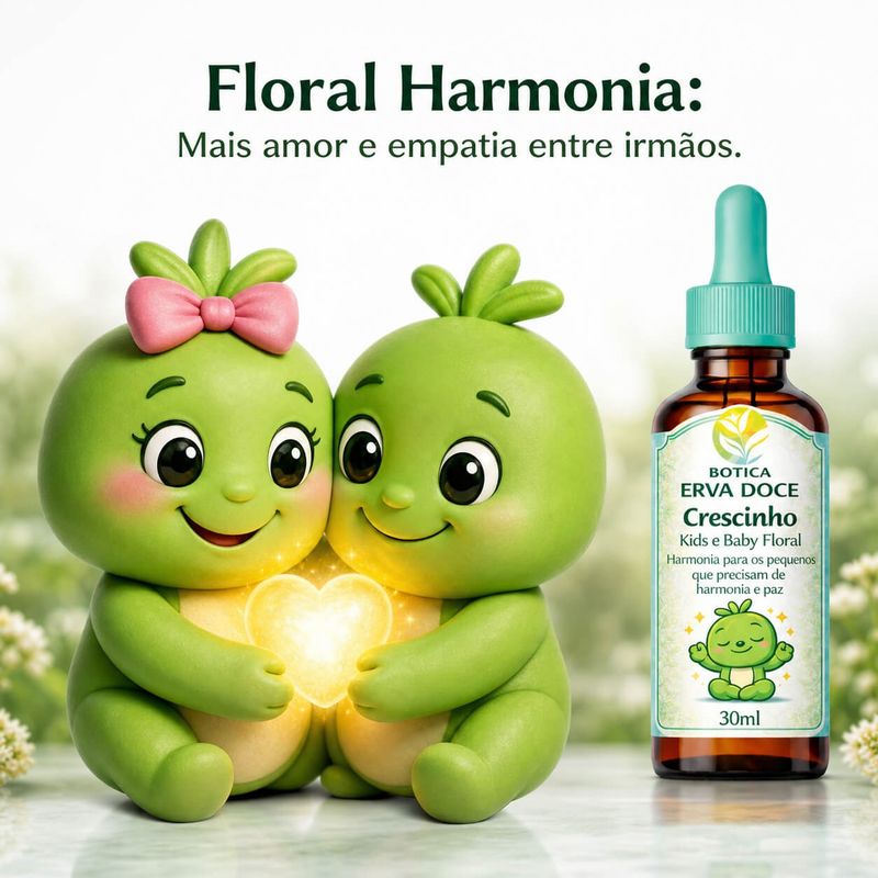Floral Harmonia 30mL Crescinho Kids e Baby: Amor e Aceitação
