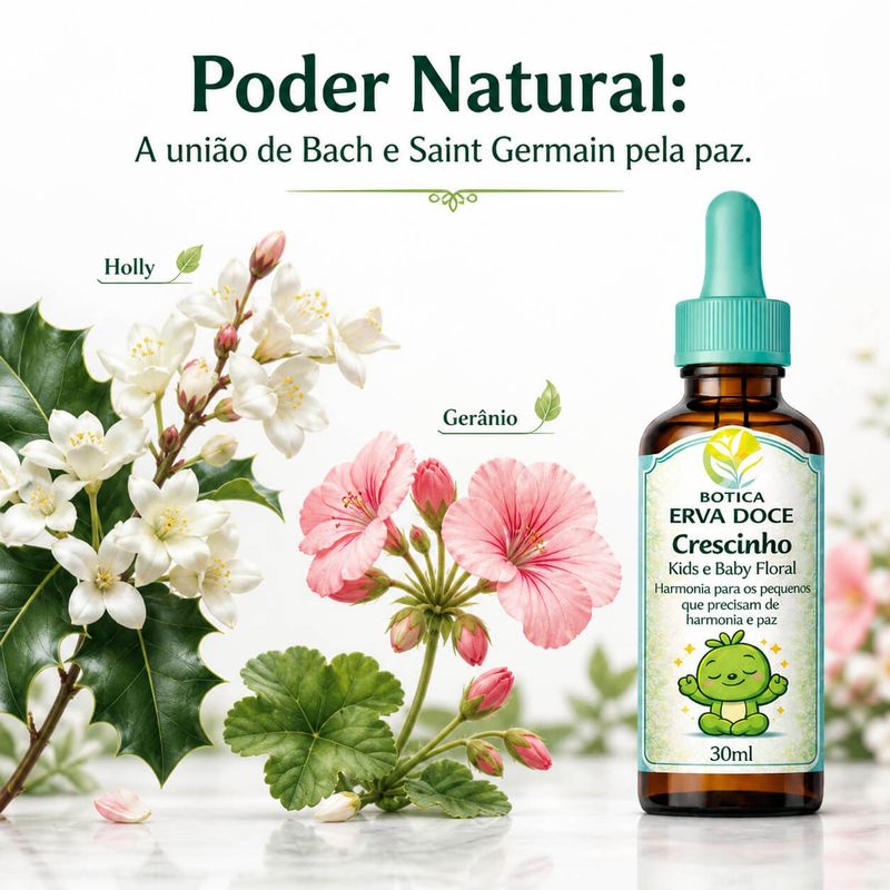 Floral Harmonia 30mL Crescinho Kids e Baby: Amor e Aceitação