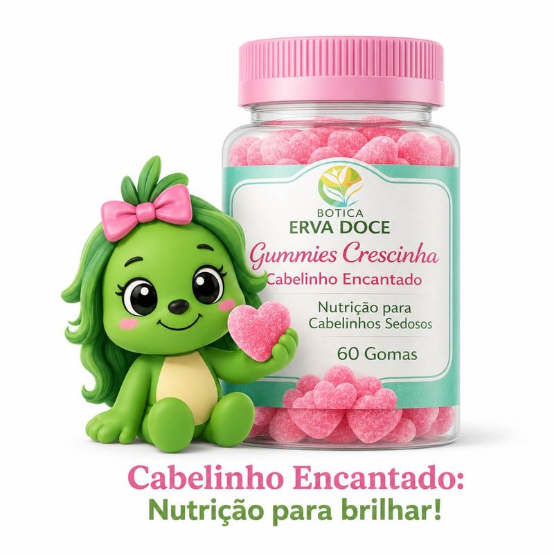 Gummies Crescinha Cabelinho Encantado 60 und Gomas Nutrição