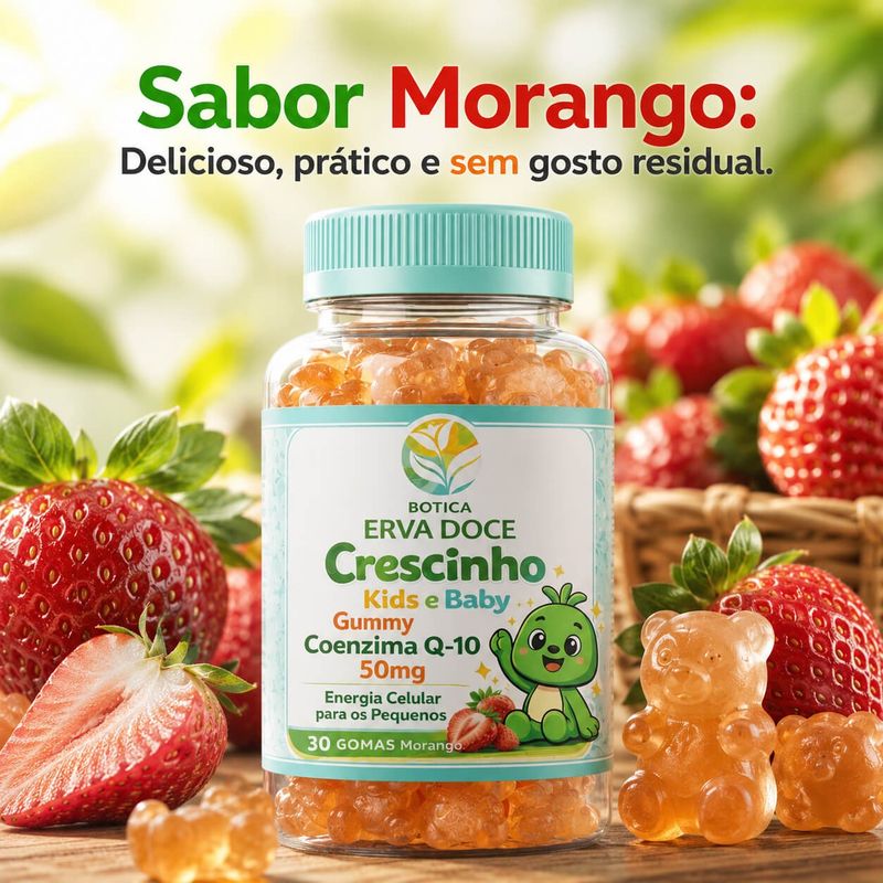 Gummy Coenzima Q10 Kids 30und Morango: Energia e Apoio Imune
