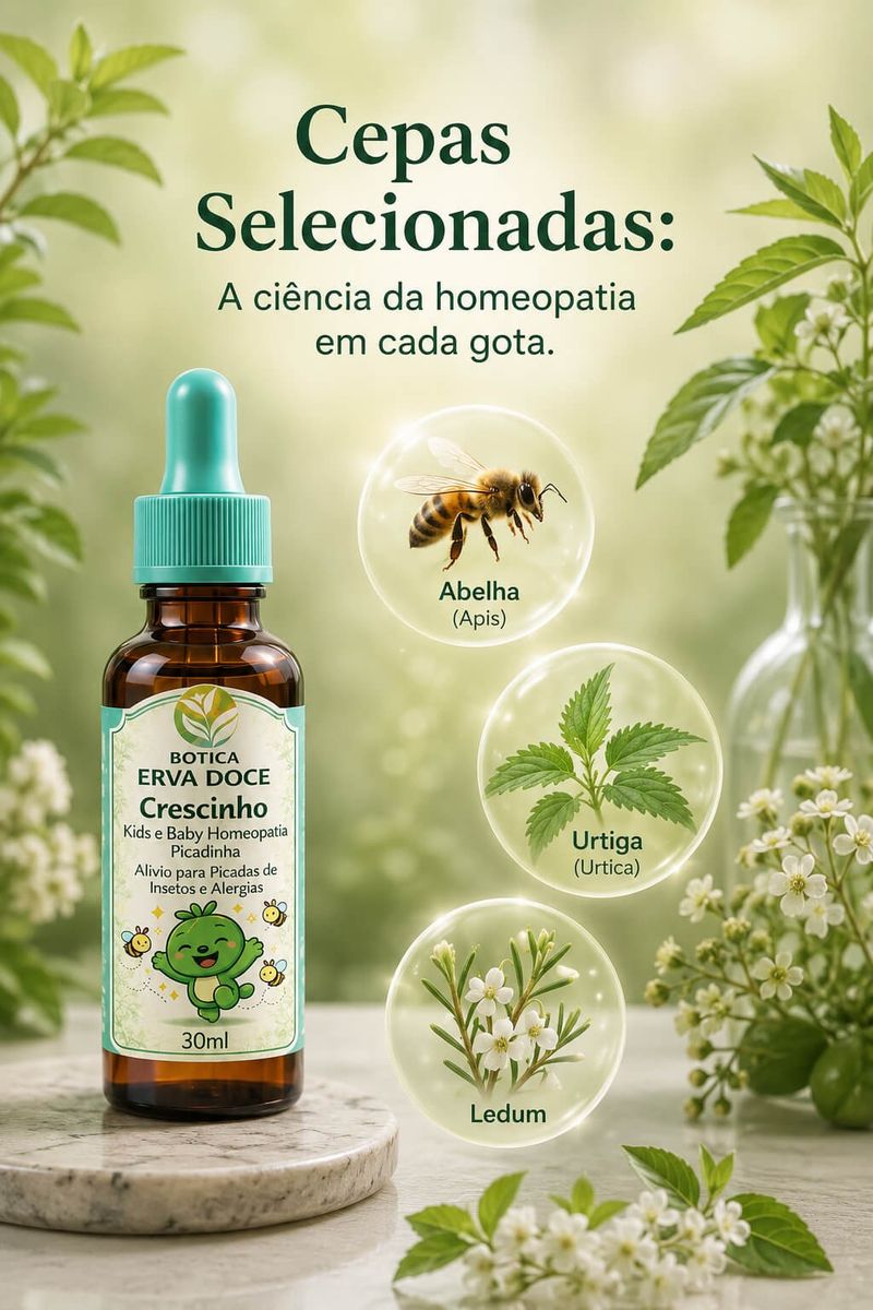 Homeopatia Alívio de Picadas e Alergias 30mL Kids e Baby
