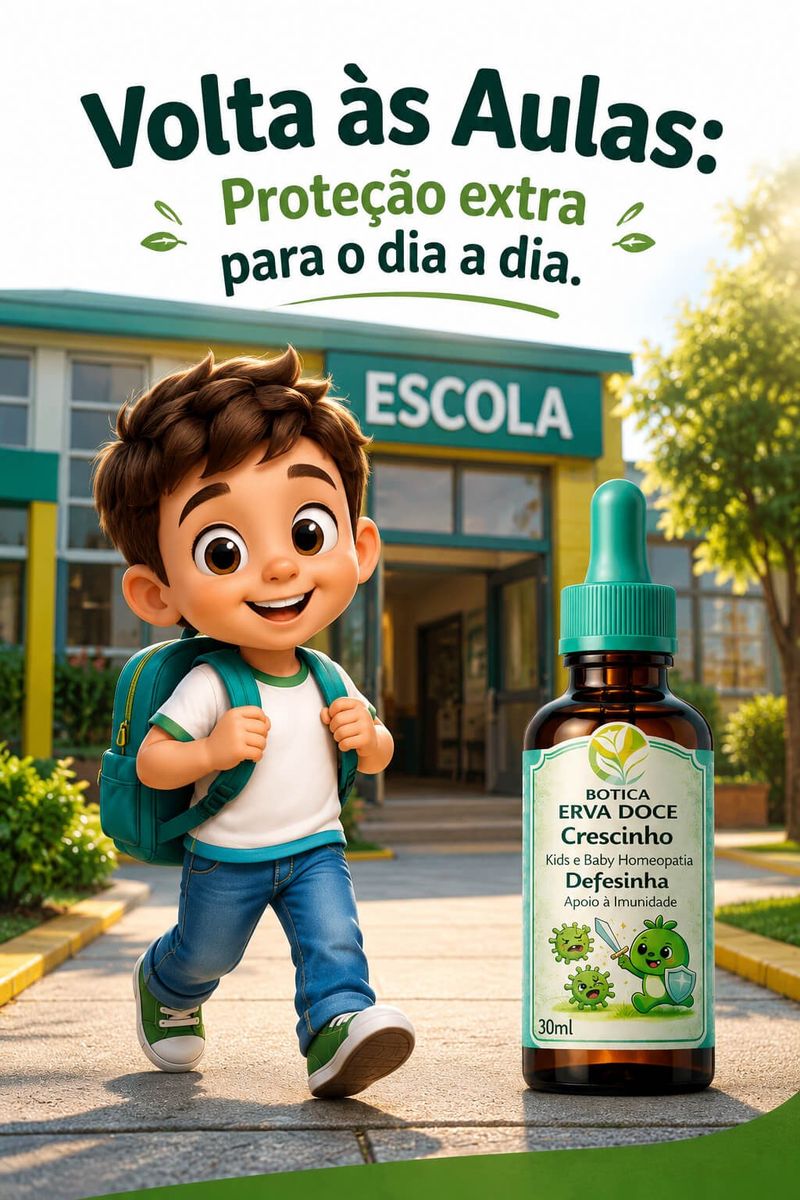 Homeopatia Defesa e Apoio da Imunidade 30mL Crescinho Kids