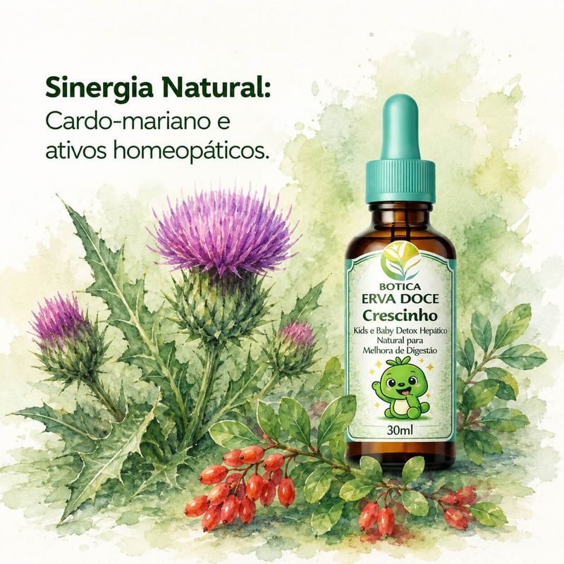 Homeopatia Hepatica Natural Infantil 30mL Crescinho Kids