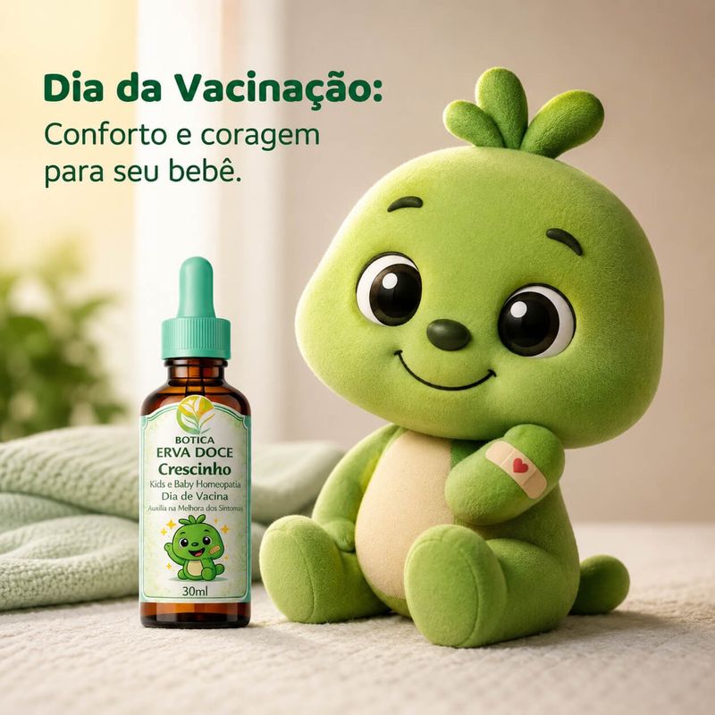 Homeopatia Dia da Vacinação 30mL Crescinho Kids e Baby