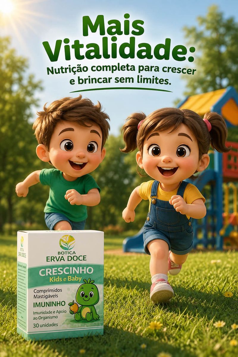 Comprimido Mastigável Imuninho 30 und Crescinho Kids e Baby