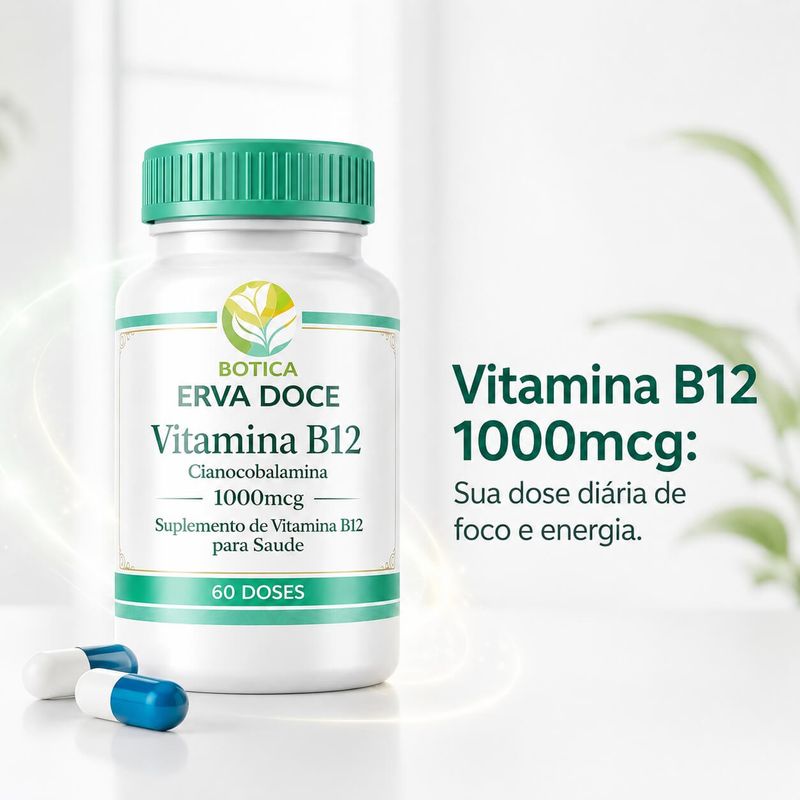 Vitamina B12 Cianocobalamina 1000mcg 60 doses